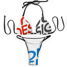 Charger l'image dans la galerie, Ensemble bikini triangle sexy pour femme SDS0314 personnalisée avec prénom motif texte (conception multi-images)