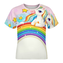 Charger l'image dans la galerie, Children's T-shirt Rainbow, Unicorn, Cartoon