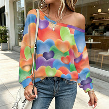 Charger l'image dans la galerie, Sweat Femme Épaule Dénudée Personnalisable Coupe Oversize