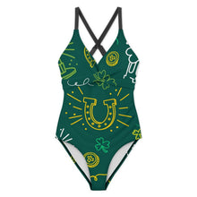 Charger l'image dans la galerie, Maillot de Bain Une Pièce Femme Décolleté Croisé Dos Nu à Lacets Personnalisable