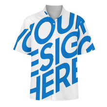 Charger l'image dans la galerie, Chemise homme boutonnée à manches courtes et col montant coupe classique LM058 avec poche personnalisée avec prénom motif texte