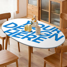 Charger l'image dans la galerie, Nappe ovale imperméable en toile cirée JJ05191097 personnalisée avec prénom motif texte