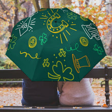Charger l'image dans la galerie, Parapluie de Golf Pliant Automatique Personnalisé avec Intérieur Noir Anti-UV