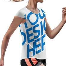 Charger l'image dans la galerie, T-shirt de sport femme à séchage rapide MWL547 personnalisé avec photo texte prénom