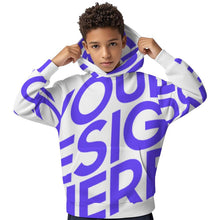 Charger l'image dans la galerie, Sweat à capuche enfant sans cordon SDS127 personnalisé avec photo texte prénom (conception une image)