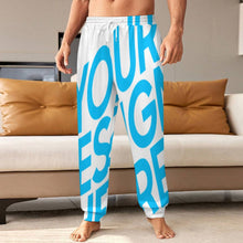 Charger l'image dans la galerie, Pantalon de jogging taille haute pour homme LM132 avec poches tailles XS-4XL personnalisé avec photo texte prénom (conception une image)