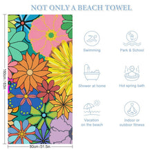 Charger l'image dans la galerie, Serviette de Plage Grand Format 160x80cm | Velours Microfibre Doux, Personnalisable