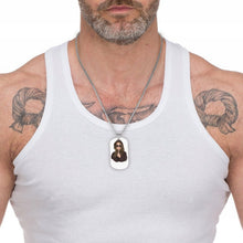 Charger l'image dans la galerie, Collier Plaque Militaire Personnalisable | Pendentif Photo en Acier