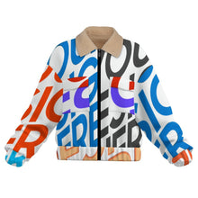 Charger l'image dans la galerie, Veste zippée double pour femme MWL523 personnalisée avec prénom motif texte (conception multi-images)