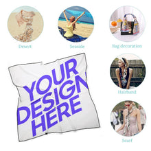 Charger l'image dans la galerie, Foulard carré soie multi usages femme NZ215 personnalisé avec photo logo motif texte