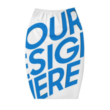 Charger l'image dans la galerie, Jupe mi-longue sexy pour femmes NQ taille haute élastique portefeuille aux hanches personnalisé avec photo texte prénom (conception une image)