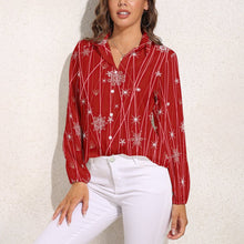 Charger l'image dans la galerie, Blouse Vintage Femme Col V - Manches Lanterne Bohème (S-3XL)