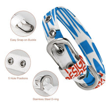 Charger l'image dans la galerie, Collier réglable pour chiens et chats Q025 accessoires pour animaux de compagnie personnalisée avec prénom motif texte (conception multi-images)