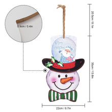 Charger l'image dans la galerie, Décoration de Noël en Bois | Panneau Bonhomme de Neige à Personnaliser