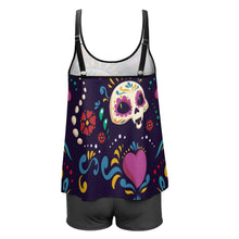 Charger l'image dans la galerie, Maillot de Bain Jupe 2 Pièces Personnalisable | Style Été Unique | Confort & Maintien