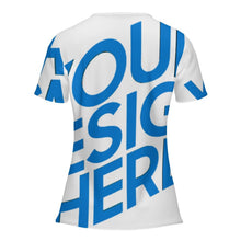 Charger l'image dans la galerie, T-shirt d'été à manches courtes pour femmes MLTW20337 avec boutons 5 personnalisé avec photo motif texte