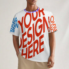 Charger l'image dans la galerie, T-shirt unisexe à col rond côtelé NT T-shirt ajusté à manches courtes personnalisée avec prénom motif texte (conception multi-images)
