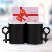 Charger l'image dans la galerie, Set Mugs Magiques Couple Personnalisés Photo | Révélation à Chaud 330ml