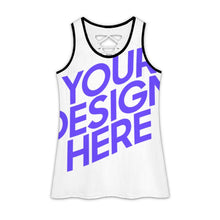 Charger l'image dans la galerie, Débardeur femme TXLD découpe dos rayures horizontales gilet ajouré BS personnalisé avec photo texte prénom