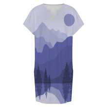 Charger l'image dans la galerie, Robe Casual Femme Personnalisée Col V avec Poches