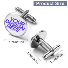 Charger l'image dans la galerie, Boutons de manchette en alliage pour hommes de haute qualité pour chemises personnalisé avec photo texte prénom