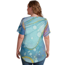 Charger l'image dans la galerie, T-Shirt Femme Col V Soie de Lait Personnalisable | Douceur & Style Unique