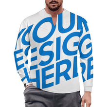 Charger l'image dans la galerie, T-shirt homme en soie glacée à séchage rapide col V irrégulier MWL698 personnalisé avec photo texte prénom (conception une image)