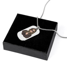 Charger l'image dans la galerie, Collier Plaque Militaire Personnalisable | Pendentif Photo en Acier