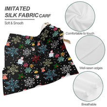 Charger l'image dans la galerie, Foulard Carré Soie Imitation | Doux, Polyvalent & Personnalisable (46/60cm)