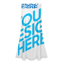 Charger l'image dans la galerie, Jupe queue de poisson taille haute femme GM personnalisée avec prénom motif texte (conception multi-images)