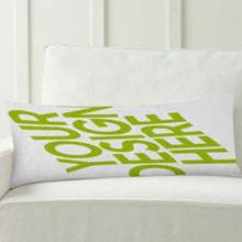 Charger l'image dans la galerie, Taie d'oreiller en polyester à longues bandes impression recto personnalisé avec photo texte prénom