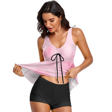Charger l'image dans la galerie, Tankini Shorty Femme Personnalisé : Maillot 2 Pièces Gainant (S-6XL)