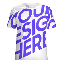 Charger l'image dans la galerie, T-shirt NT à manches courtes entièrement imprimé pour femmes et hommes personnalisé avec photo texte prénom (conception une image)