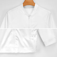 Charger l'image dans la galerie, Veste Zippée Col Rond Personnalisée | Style Bomber & Manches Raglan