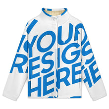 Charger l'image dans la galerie, Chemises décontracté en polaire à col montant MWL505 pour femme personnalisée avec prénom motif texte