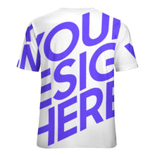 Charger l'image dans la galerie, T-shirt NT à manches courtes entièrement imprimé pour femmes et hommes personnalisé avec photo texte prénom (conception une image)