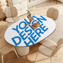 Charger l'image dans la galerie, Nappe ovale imperméable en toile cirée JJ05191097 personnalisée avec prénom motif texte