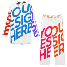 Charger l'image dans la galerie, Ensemble de détente col montant saoudien B24TZ personnalisée avec prénom motif texte (conception multi-images)