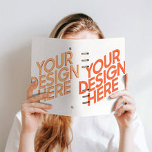 Charger l'image dans la galerie, Classeur à feuilles en cuir PU rechargeable à 6 anneaux différentes images des deux côtés personnalisée avec prénom motif texte