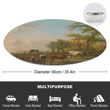 Charger l'image dans la galerie, Couverture Enfant Personnalisée | Plaid Rond & Doux avec Photo