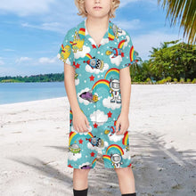 Charger l'image dans la galerie, Ensemble Plage Enfant Personnalisable | Chemise & Short, Tissu Doux Peau de Pêche