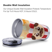 Charger l'image dans la galerie, Tumbler Isotherme Personnalisé 20oz | Inox 304 & Paille Incluse | Anti-Fuite