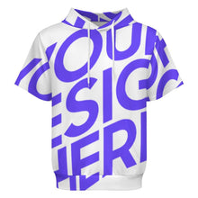 Charger l'image dans la galerie, Sweat à capuche unisexe à manches courtes LM250 personnalisé avec photo texte prénom (conception une image)