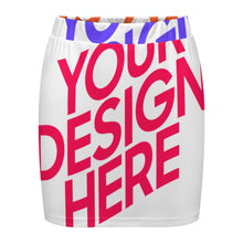 Charger l'image dans la galerie, Mini-jupe femme LM243 personnalisée avec prénom motif texte (conception multi-images)