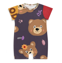 Charger l'image dans la galerie, Baby romper PLR unisexe combinaison body à manches courtes personnalisée avec prénom motif texte (conception multi-images)