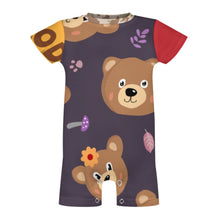 Charger l'image dans la galerie, Baby romper PLR unisexe combinaison body à manches courtes personnalisée avec prénom motif texte (conception multi-images)