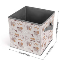 Charger l'image dans la galerie, Bacs de rangement pliables avec poignée personnalisé avec photo texte prénom (conception une image)