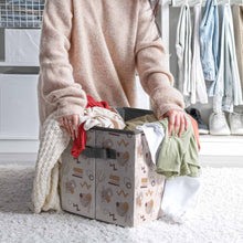 Charger l'image dans la galerie, Bacs de rangement pliables avec poignée personnalisé avec photo texte prénom (conception une image)