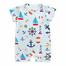 Charger l'image dans la galerie, Barboteuse bébé body unisexe manches courtes combinaison bébé PLR personnalisé avec photo  motif texte (conception une image)