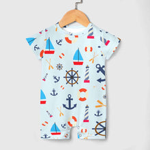 Charger l'image dans la galerie, Barboteuse bébé body unisexe manches courtes combinaison bébé PLR personnalisé avec photo  motif texte (conception une image)